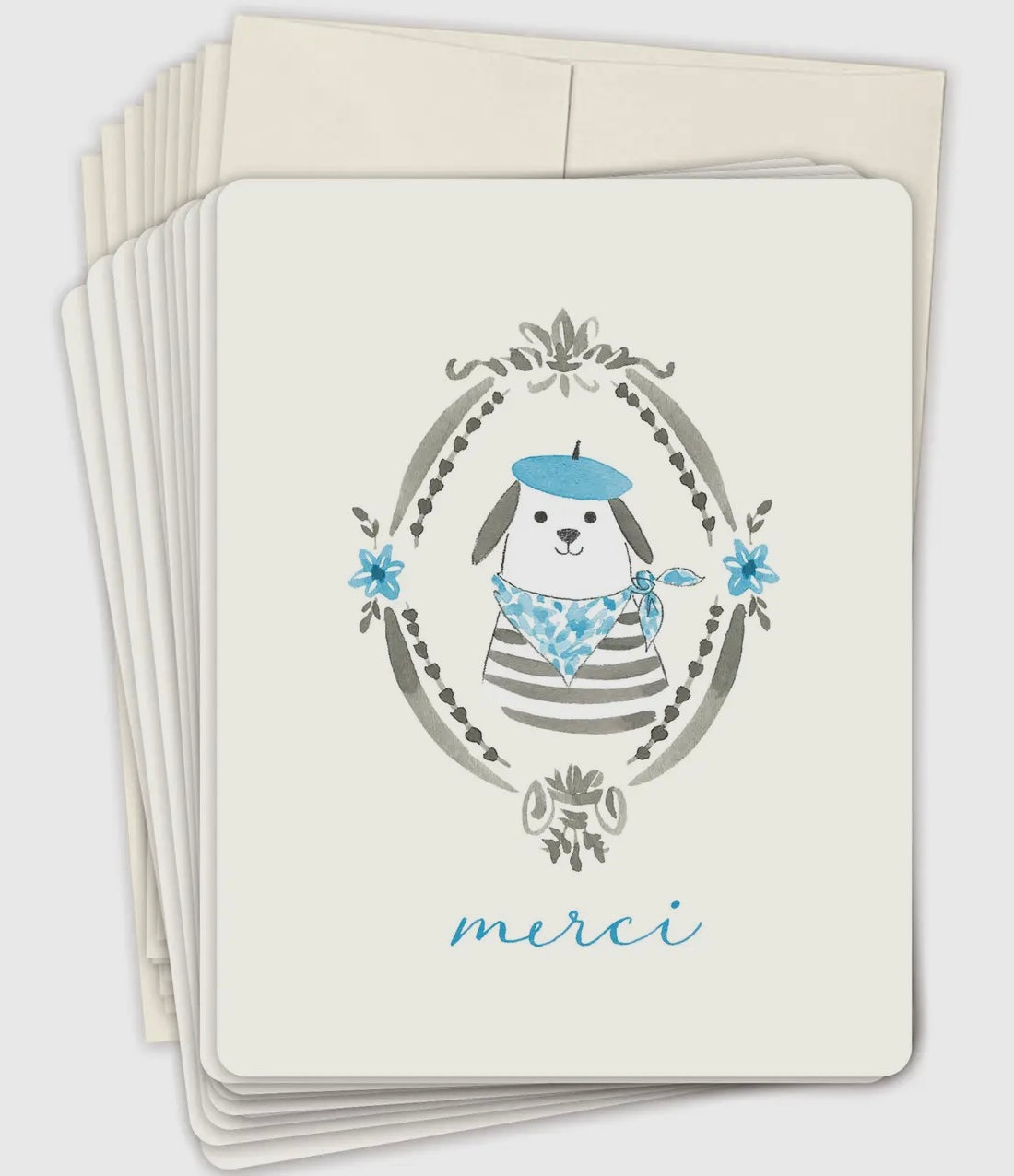 Merci - Boxed Set of 10 Blank Notes & Envelopes