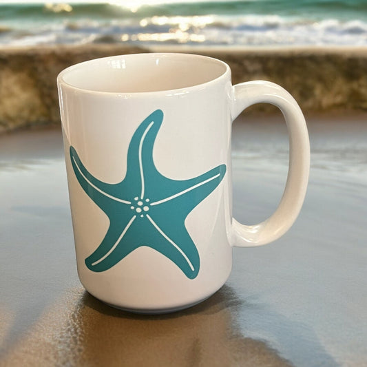 Starfish 15 oz. Porcelain Mug
